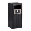 image:imageVINGLI 21 Gallon Outdoor Trash Can with Front Throw Opening Black PP Resin Garbage Bin with Access Door for Easy Bag Change Waterproof Patio Waste Container for Backyard Deck Porch Garden21 gallon