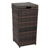 image:imageVINGLI 27 Gallon Outdoor Trash Can Outdoor Dustbin with Convenient Lid for Patio Garden Yard Outdoor Kitchen Browan with GradientBrown