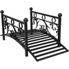 image:imageVINGLI 34ft Metal Garden Bridge 330lbs Capacity Garden Bridges for Outdoors with AntiRust Coated Finish Easy Assembly Outdoor Decor Bridge for Garden Landscape Backyard Stream Pond
