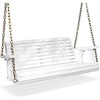image:imageVINGLI 5 FT Patio Wooden Porch Swing for Outdoors Heavy Duty 880 LBS Swing Chair Bench with Hanging Chains for Garden amp Courtyard GreenWhite