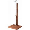 image:imageVINGLI Freestanding Outdoor Shower with Base Solid Cedar Wood Garden Shower for Poolside Backyard amp Beach HeightAdjustable Cold Water Outside Shower Station Brown