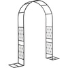 image:imageVINGLI Garden Arch Trellis 76ft Arch Trellis for Climbing Plants Metal Garden Arbor with Flat Base Design for Outdoor amp Indoor Lawn Wooden Floor Concrete HeartShaped Olive GreenFlowershaped  Black