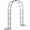 image:imageVINGLI Garden Arch Trellis 76ft Arch Trellis for Climbing Plants Metal Garden Arbor with Flat Base Design for Outdoor amp Indoor Lawn Wooden Floor Concrete HeartShaped Olive GreenHeartshaped  Black