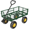 image:imageVINGLI Garden Carts and Wagons with 180 Rotating Handle and Detachable Iron Mesh 440 LBS 880 LBS Heavy Duty Utility Carts Dump Cart for Garden Lawn amp Landscaping Green 880 lbsGreen