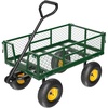 image:imageVINGLI Heavy Duty 800 LBS Mesh Steel Garden Cart Detachable Utility Wheelbarrow Yard and Garden Wagon Cart with Removable Sides and 10 Inch Wheels GreenGreen  Garden Cart
