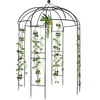 image:imageVINGLI Metal Garden Arbor Birdcage Shape Outdoor Frame Trellis for Climbing Plants Garden Arch Pergola for Patio Backyard Wedding Ceremony