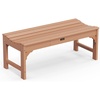 image:imageVINGLI Outdoor Bench Garden Bench HDPE Porch Bench AllWeather Patio Bench Poly Lumber Oversized Park Bench 800 lbs Weight Capacity BlackTeak