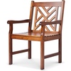 image:imageVINGLI Outdoor Dining Chairs Heavy Duty 330 LBS Wooden Patio Chairs with Comfortable Backrest Solid Wood Patio Dining Chairs Garden Chairs for Yard Front Porch and Deck Teak 1 PCS