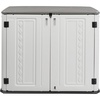 image:imageVINGLI Outdoor Horizontal Storage Shed Waterproof with 34 Cubic Feet Storage Space 50 x 29 x 41 Patio Storage Cabinets for Garbage Cans Bike Tools Deck Box for Yard Porch Garden White34 Cuft