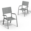 image:imageVINGLI Outdoor Patio Dining Set5 Piece Square Table Patio Furniture SetHDPE AllWeather Material Outdoor Dining Table and Chair for Garden Backyard PoolsideGreyGrey