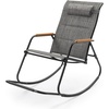 image:imageVINGLI Outdoor Rocking Chair 450lbs Capacity Portable Outdoor Rocker with Footrest Hard Armrests Pillow All Weather Porch Rocker for Garden Living Room Patio Lawn Blue with footrestBlackgray