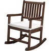 image:imageVINGLI Oversized Rocking Chair Wooden Rocking Chair with High Back Outside Porch Rocking Chair for Patio Yard Garden 550 LBS Teak Rustic 1 PCRustic