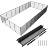 image:imageVINGLI Pool Safety Fence for Inground Pools Black Aluminum Pool Fence with Solar Powered Garden Lights Night Warning amp Decor Removable Child amp Pet Barrier 4 FT  72 FT4 FT  12 FT