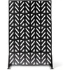 image:imageVINGLI Privacy Fence Panels 72H x 47W Metal Privacy Screen Freestanding Decorative Privacy Panels for Patio Garden Pool Outdoor amp Indoor YShapedArrowhead