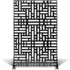 image:imageVINGLI Privacy Fence Panels 72H x 47W Metal Privacy Screen Freestanding Decorative Privacy Panels for Patio Garden Pool Outdoor amp Indoor YShapedRectangular