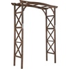 image:imageVINGLI Wooden Garden Arbor Wedding Arch 66ft Arch Backdrop Stand for Ceremony Wood Trellis for Plant Climbing Christmas Decor Pergola for Garden Backyard Lawn