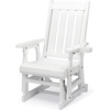image:imageVINGLI Wooden Patio Glider Heavy Duty 800 LBS Outdoor Glider with Cup Holders 4 FT Wooden Glider Bench with High Backrest for Garden Yard Patio BlackWhite