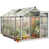 image:imageVingli 6x10 FT Greenhouse for Outdoors Polycarbonate Heavy Duty Green House with Roof Vents for Winter Aluminum Tunnel Large Walkin Greenhouse for Outside Garden Backyard Easy Setup Silver