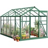 image:imageVingli Greenhouse for Outdoors Polycarbonate Heavy Duty Green House with Roof Vents for Winter Aluminum Tunnel Large Walkin Greenhouse for Outside Garden Backyard Easy Setup 6x8 FT Black6x10FT  Green