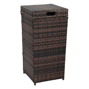 image:imageVINGLI 27 Gallon Outdoor Trash Can Outdoor Dustbin with Convenient Lid for Patio Garden Yard Outdoor Kitchen Browan with GradientBrown
