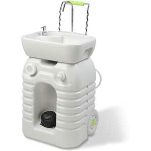 image:imageVINGLI 45L Upgraded Portable Sink Rolling Hand Wash Basin Stand with Towel Holder amp Soap Dispenser amp Wheels Perfect for GardenCampingOutdoor EventsGatheringsWorksiteRVIndoor