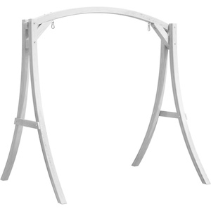 image:imageVINGLI 67FT Porch Swing Frame 1000LBS Heavy Duty AFrame Wooden Porch Swing Stand with Curved Arc Top for 5FT Porch Swing Large Swing Hanger for Garden Patio Backyard amp Indoor NaturalWhite