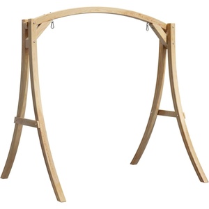 image:imageVINGLI 67FT Porch Swing Frame 1000LBS Heavy Duty AFrame Wooden Porch Swing Stand with Curved Arc Top for 5FT Porch Swing Large Swing Hanger for Garden Patio Backyard amp Indoor NaturalNatural