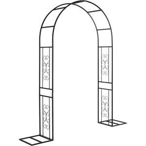 image:imageVINGLI Garden Arch Trellis 76ft Arch Trellis for Climbing Plants Metal Garden Arbor with Flat Base Design for Outdoor amp Indoor Lawn Wooden Floor Concrete HeartShaped Olive GreenHeartshaped  Black