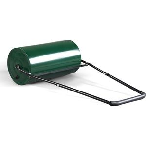 image:imageVINGLI Lawn Roller 13 Gallons Water or Sand Filled Durable Heavy Duty Steel with Drain Plug and UShaped Handle Manual Tool for Greening up Lawns for Yard Garden Maintenance Green 24inch24inch