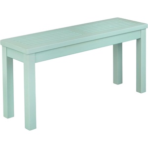image:imageVINGLI Outdoor Wooden Bench 40 Porch Bench Outdoor Backless Garden Bench Small Outdoor Bench for Deck Patio Entryway Mint Green 40inMint Green