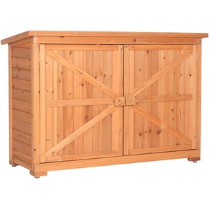 image:imageVINGLI Outdoor Wooden Storage Shed 504 x 197 x 346 L x W x H Extra Large Garden Shed Outside Tool Cabinet with 2 Safety Latches Patio Storage Organizer for Garden Yard Lawn Equipment