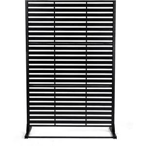 image:imageVINGLI Privacy Fence Panels 72H x 47W Metal Privacy Screen Freestanding Decorative Privacy Panels for Patio Garden Pool Outdoor amp Indoor YShapedLouvered