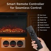 image:imageVINGLI 24 Electric Fireplace Insert  Recessed WallMounted amp Freestanding Heater with 6 Flame Colors Remote Control Adjustable Timer amp Brightness Safe amp Quiet Operation2401