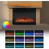 image:imageVINGLI 24 Electric Fireplace Insert  Recessed WallMounted amp Freestanding Heater with 6 Flame Colors Remote Control Adjustable Timer amp Brightness Safe amp Quiet Operation2401