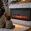 image:imageVINGLI 24 Electric Fireplace Insert  Recessed WallMounted amp Freestanding Heater with 6 Flame Colors Remote Control Adjustable Timer amp Brightness Safe amp Quiet Operation36