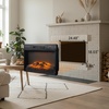image:imageVINGLI 24 Electric Fireplace Insert  Recessed WallMounted amp Freestanding Heater with 6 Flame Colors Remote Control Adjustable Timer amp Brightness Safe amp Quiet Operation2448
