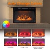 image:imageVINGLI 24 Electric Fireplace Insert  Recessed WallMounted amp Freestanding Heater with 6 Flame Colors Remote Control Adjustable Timer amp Brightness Safe amp Quiet Operation2448