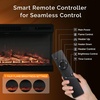 image:imageVINGLI 24 Electric Fireplace Insert  Recessed WallMounted amp Freestanding Heater with 6 Flame Colors Remote Control Adjustable Timer amp Brightness Safe amp Quiet Operation36