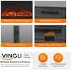 image:imageVINGLI 24 Electric Fireplace Insert  Recessed WallMounted amp Freestanding Heater with 6 Flame Colors Remote Control Adjustable Timer amp Brightness Safe amp Quiet Operation2401