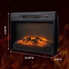 image:imageVINGLI 24 Electric Fireplace Insert  Recessed WallMounted amp Freestanding Heater with 6 Flame Colors Remote Control Adjustable Timer amp Brightness Safe amp Quiet Operation2448