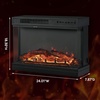 image:imageVINGLI 24 Electric Fireplace Insert  Recessed WallMounted amp Freestanding Heater with 6 Flame Colors Remote Control Adjustable Timer amp Brightness Safe amp Quiet Operation2401