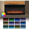 image:imageVINGLI 24 Electric Fireplace Insert  Recessed WallMounted amp Freestanding Heater with 6 Flame Colors Remote Control Adjustable Timer amp Brightness Safe amp Quiet Operation36