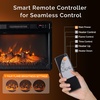 image:imageVINGLI 24 Electric Fireplace Insert  Recessed WallMounted amp Freestanding Heater with 6 Flame Colors Remote Control Adjustable Timer amp Brightness Safe amp Quiet Operation2448