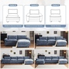 image:imageVINGLI Convertible UShaped Sectional Couch with 2 Movable 2Layer Ottoman Oversized Comfy Cloud Modular Sofa with Deep Seat amp Chaise 3 Seater Cozy Soft Couch for Living Room Chenille WhiteCreamChenillenavy Blue