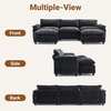 image:imageVINGLI Convertible UShaped Sectional Couch with 2 Movable 2Layer Ottoman Oversized Comfy Cloud Modular Sofa with Deep Seat amp Chaise 3 Seater Cozy Soft Couch for Living Room Chenille WhiteCreamChenilleblack