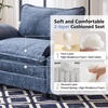 image:imageVINGLI Convertible UShaped Sectional Couch with 2 Movable 2Layer Ottoman Oversized Comfy Cloud Modular Sofa with Deep Seat amp Chaise 3 Seater Cozy Soft Couch for Living Room Chenille WhiteCreamChenillenavy Blue