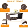 image:imageVINGLI Outdoor Wicker CoffeeTable Patio Coffee Tables for Outside Tempered Glass Top Wicker Table with Storage Coffee Table for Patio Balcony Porch Deck BlackBrown