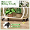 image:imagePlant Stand Indoor with 4 Grow Lights amp 3 Colors 61 Tall 10Tier Plant Shelf for Indoor Plants TreeShaped Display Stand on 360 Lockable Wheels for Living Room Balcony amp Office White and Oak