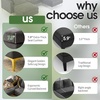 image:imageVINGLI 100 W U Shaped Couch with Ottoman 22 Deep Seat Comfortable Sectional Couches for Living Room 3 Seater Chenille Fabric Cloud Sofa for Apartment Small Spaces Bedroom GreenGrey