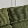 image:imageVINGLI 101 W Boneless Curved Sectional Sofa with Convertible Chaise Modular Cloud Couch for Living Room with Cozy Corduroy Fabric No Assembly Needed for Apartment Bedroom Small Spaces KhakiOlive Green